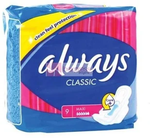 Always Classic podpaski Maxi 5 kropli 9szt 4015400259459 - Podpaski - miniaturka - grafika 3