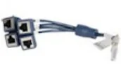 Akcesoria do serwerów - HP X260 mini D-28 to 4-RJ45 0.3m Rtr Cbl JG263A - miniaturka - grafika 1