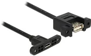 Delock Kabel USB Micro B - USB A 0.25 m Czarny 85109 - Kable USB - miniaturka - grafika 2