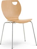 Krzesła - Nowy Styl Krzesło metalowe Cafe IV Cappucino - miniaturka - grafika 1