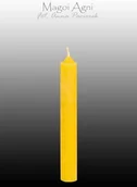 Świece - Magoi Agni Żółta świeca z wosku 9x1,2cm drim13 - miniaturka - grafika 1