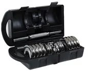 Pozostały sprzęt siłowy - HMS Sztangielki w walizce chrome SJC-15 15 kg SJC-15 - miniaturka - grafika 1