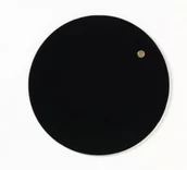 Tablice i flipcharty - NAGA Szklana tablica magnetyczna czarna 25 cm 70201 - miniaturka - grafika 1