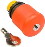 Inne akcesoria elektryczne - Eaton Przycisk bezpieczeństwa z kluczykiem czerwony M22-PVS 216879 -MOELLER - miniaturka - grafika 1