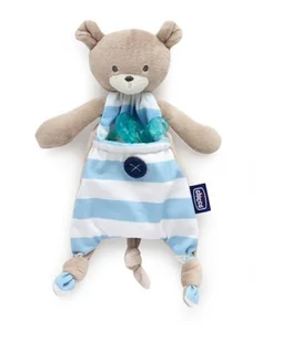 Chicco Maskotka do smoczka Pocket Friend Niebieska - Maskotki i pluszaki - miniaturka - grafika 2