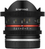 Obiektywy - Samyang 8mm T3.1 V-DSLR UMC Fish-eye II Fuji X (F1420310101) - miniaturka - grafika 1