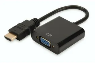 Digitus Adapter audio-video HDMI typ A do VGA FHD z audio 3.5mm MiniJack (DA-70461) - Adaptery i przejściówki - miniaturka - grafika 2