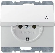 Gniazdka elektryczne - Berker Polska Gniazdo SCHUKO z pokrywą - K 47517104 - miniaturka - grafika 1