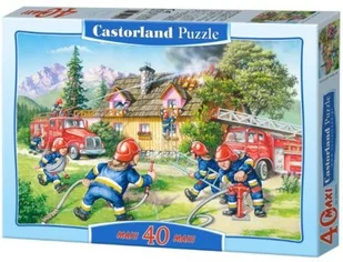 Castorland Puzzle 40 maxi - Gaszenie pożaru CASTOR - Puzzle - miniaturka - grafika 4