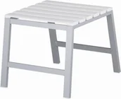 Fotele i krzesła ogrodowe - Kettler Taboret RASMUS srebrno / biały 0100703-0520 - miniaturka - grafika 1