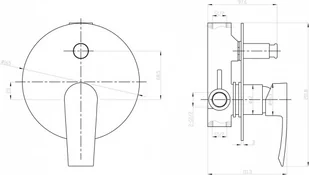 Sapho Trevia TN042 - Baterie podtynkowe - miniaturka - grafika 2