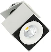 Oprawy, klosze i abażury - Italux Oprawa do wbudowania SEVILLA SQUARE RECESSED SL7562/28W 3000K WH+BL - miniaturka - grafika 1