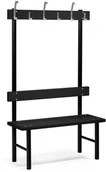 Meble do szkół i przedszkoli - AJ Ławki szatniowe o dł.1000mm z czarnego laminatu 237002 - miniaturka - grafika 1