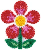 Zabawki kreatywne - Hama midi podkładka uzupełniająca kwiatek czerwona) 299-05 - miniaturka - grafika 1