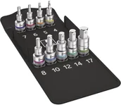 Klucze i nasadki - Wera Zestaw gniazda wkładki do bitów 1/2" 12.5 mm) 05004210001 wewnętrzny sześciokąt Długość netto 140 mm 6 szt - miniaturka - grafika 1