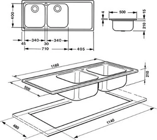 Smeg Alba LLR116 - Zlewozmywaki - miniaturka - grafika 2