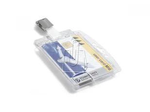 Durable Etui z klipem do kart podwójne 54 x 95mm 25 sztuk 8013 - Artykuły biurowe - miniaturka - grafika 3