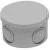 Puszki elektryczne i akcesoria - IDE Light Puszka instalacyjna LIGHT IP55 okrągła fi 84x50 4 dławnice EP-048 - miniaturka - grafika 1