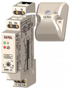 Zamel Wyłącznik zmierzchowy z sondą SOS-01 16A 230V 0-200lx AC WZM-01/SOS EXT10000143 EXT10000143 - Czujniki ruchu i zmierzchu - miniaturka - grafika 2