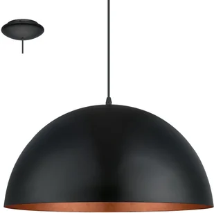 Eglo LAMPA wisząca GAETANO 1 94938 metalowa OPRAWA zwis kopuła miedź czarna - Lampy sufitowe - miniaturka - grafika 6