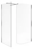 Kabiny prysznicowe - Actima Walk-In 85x200 profil chrom szkło przezroczyste KAAC.1506.1000.LP/KAAC.1507.850.LP - miniaturka - grafika 1