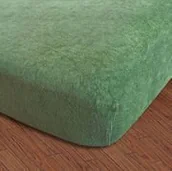 Prześcieradła - Darymex Prześcieradło z gumką Frotte zielone 150/160x200 5907761033948 - miniaturka - grafika 1