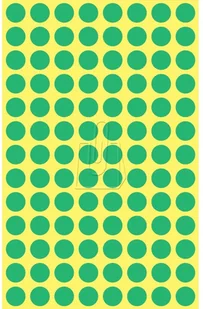 Avery Zweckform Etykiety zielone kółka do zaznaczania 8mm Zweckform 3012 - Etykiety samoprzylepne i bloki etykiet - miniaturka - grafika 3