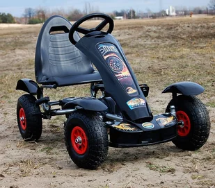 Super-Toys s WIELKI GOKART NA PEDAŁY FORMUŁA, POMP KOŁA/F-618 F-618-CZARNY - Jeździki dla dzieci - miniaturka - grafika 2