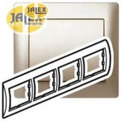 Klawisze i ramki - Legrand Sistena Life Ramka 4krotna  POZIOMA 771404 - miniaturka - grafika 1