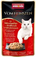 Mokra karma dla kotów - Animonda Vom Feinsten Classic Cat Smak: Filet Z Kurczaka + Wołowina W Sosie Pomidorowym - Saszetka 50G - miniaturka - grafika 1
