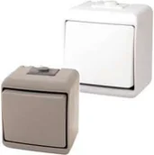 Wyłączniki światła i elektryczne - Karlik Łącznik jednobiegunowy podświetlany 10WHE-1L popielaty - miniaturka - grafika 1