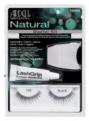 Ardell Rzęsy i akcesoria Natural 110 1 para sztucznych rzęs Black + Lash Adhesive klej do rzęs 2,5g + Lash Applicator aplikator do rzęs - Sztuczne rzęsy i akcesoria - miniaturka - grafika 2