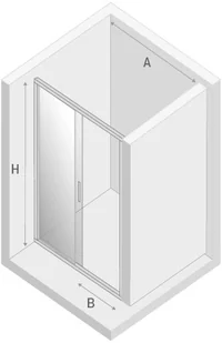 New Trendy Varia 120 D-0058A - Ścianki i drzwi prysznicowe - miniaturka - grafika 2
