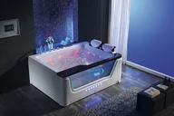 Wanny z hydromasażem - Hydrosan Tugela 170x130 biała LED - miniaturka - grafika 1