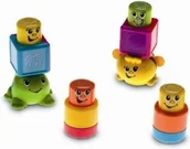 Klocki - Fisher Price ZESTAW WESOŁYCH KLOCKÓW P9780 - miniaturka - grafika 1