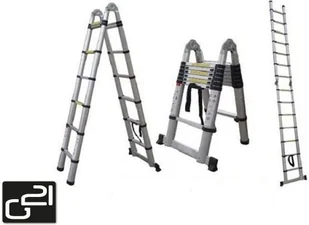 G21 Drabina teleskopowa - przegubowa 5,0 m |  6390453 - Drabiny - miniaturka - grafika 2