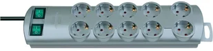 Brennenstuhl Listwa zasilająca Primera-Line, 10x schuko,2 m, srebrny 1153390120 - Listwy zasilające - miniaturka - grafika 2