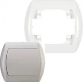 Klawisze i ramki - Karlik Ramka pojedyncza 5RH-1 srebrny - miniaturka - grafika 1