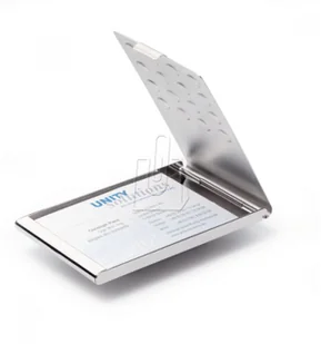 Durable Etui na wizytówki 20 sztuk BUSINESS CARD BOX chrome 2440 - Wizytowniki - miniaturka - grafika 2