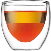Szklanki - Bodum Pavina 4558-10 komplet 6 dwuściankowych, izolowanych, przezroczystych szklanek, 0,08 l 4557-10-12 - miniaturka - grafika 1