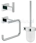Akcesoria łazienkowe - Grohe Zestaw 3w1 Essentials Cube 40757001 - miniaturka - grafika 1