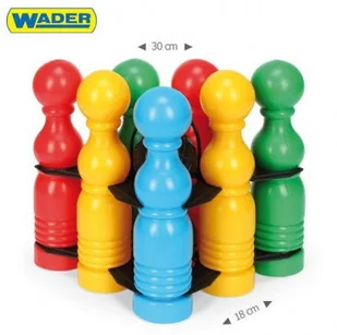 Wader Kręgle w koszyku - Zabawki i gry sportowe - miniaturka - grafika 2