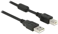Kable USB - Delock Cable USB 2.0 A > B wtyczka/wtyczka 1 m z rdzeniem ferrytowym - miniaturka - grafika 1