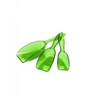 Pozostałe akcesoria kuchenne - Tescoma MIARKI ŁOPATKI PRESTO ZIELONY 420740.25 ZOBACZ FILM - miniaturka - grafika 1