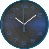 Zegary - Nextime ścienny Dash Blue 35 cm - miniaturka - grafika 1