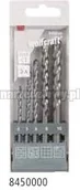 Wiertła - WOLFCRAFT Wiertło HM - zestaw 4-10mm, 5szt. 8450000 - miniaturka - grafika 1
