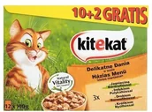 Mokra karma dla kotów - Kitekat Delikatne dania Saszetka 100g 10+2 gratis 12584 - miniaturka - grafika 1