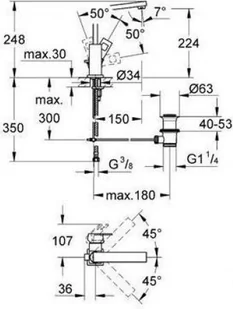 Grohe Eurocube 2313500E - Baterie umywalkowe - miniaturka - grafika 2
