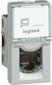 Gniazdka elektryczne - Legrand 079473 MOSAIC 1 moduł RJ45 KAT6A STP ALU - miniaturka - grafika 1