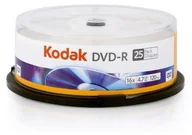 Nośniki danych - KODAK DVD-R 4,7 GB KODAK 16X Cake 25 Szt. (04895199900134) - miniaturka - grafika 1